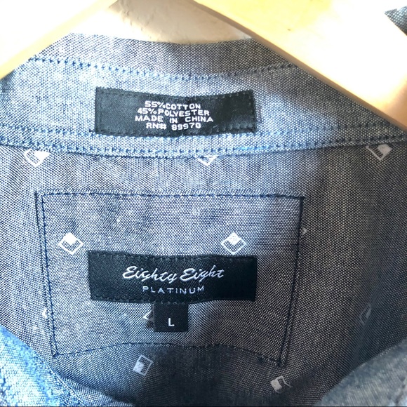 Eighty eight Platinum button up shirt - Picture 3 of 5